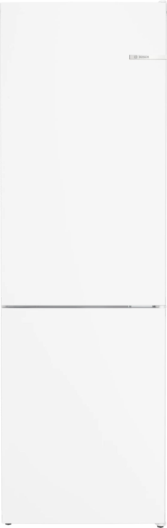 Serie 4 Vrijstaande koelkast met vriesvak onderaan 186 x 60 cm Wit, Total No Frost