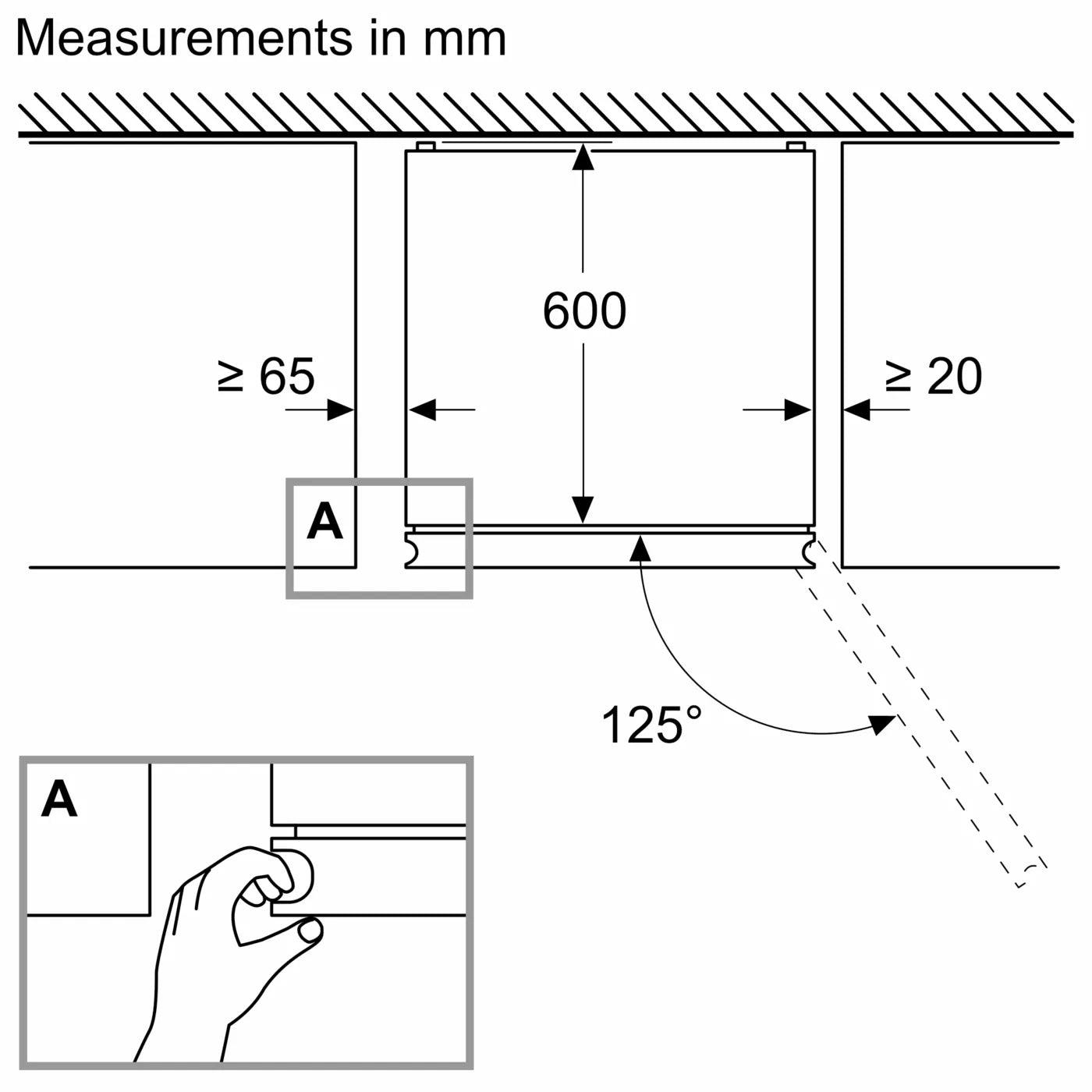 Serie 4 Vrijstaande koelkast met vriesvak onderaan 186 x 60 cm Wit, Total No Frost